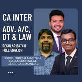 CA Inter Adv. Acc, DT & Law | Full English Regular Batch | For Sept 25 & Jan 26 Exams